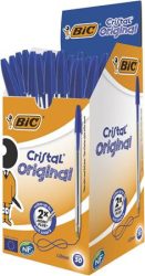 BIC Golyóstoll, 0,32mm, kupakos, BIC "Cristal Original", kék