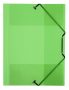   VIQUEL Gumis mappa, 15 mm, PP, A4, VIQUEL "Propyglass", zöld