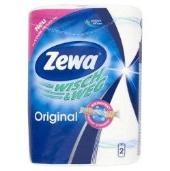 ZEWA Háztartási papírtörlő, 2 rétegű, 2 tekercses, ZEWA "Wisch&Weg Original"