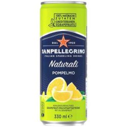 SAN PELLEGRINO Üdítőital, szénsavas, 0,33 l, SAN PELLEGRINO, grapefruit