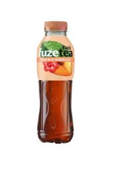 FUZETEA Üdítőital, szénsavmentes, 0,5 l, FUZETEA, barack-hibiszkusz