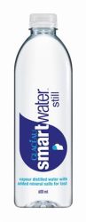 GLACEAU SMARTWATER Okosvíz, szénsavmentes, 0,6l, GLACEAU SMARTWATER