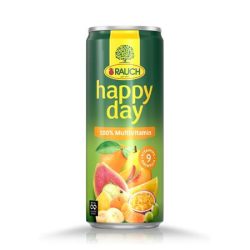 RAUCH Gyümölcslé, 100%, 0,33 l, dobozos, RAUCH "Happy day", Multivitamin