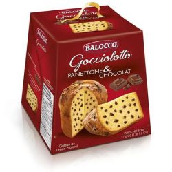 BALOCCO Cukrászsütemény, 500 g, BALOCCO "Gocciolotto Panettone", csokicseppes