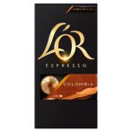   JACOBS DOUWE EGBERTS Kávékapszula, 10 db, JACOBS DOUWE EGBERTS "L'OR Colombia"