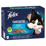   FELIX Macskaeledel, 12x85 g, FELIX "Fantastic", halas válogatás