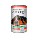 EURODOG Kutyaeledel, konzerv, 1240 g, EURODOG, marhás