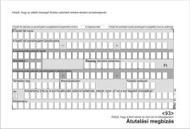 VICTORIA PAPER Nyomtatvány, átutalási megbízás, kézi, 500x2, A6, VICTORIA PAPER "PFNY 11"