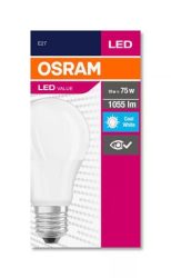 OSRAM LED izzó, E27, gömb, A60, 10W, 1055lm, 4000K (HF), OSRAM "Value"