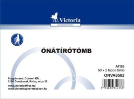 VICTORIA PAPER Önátírótömb, A6, 50x2 lap, VICTORIA PAPER