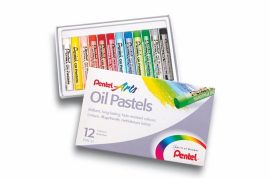 PENTEL Olajpasztell kréta, PENTEL, "Arts", 12 különböző szín