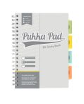   PUKKA PAD Spirálfüzet, B5, PUKKA PAD "Study book", szürke