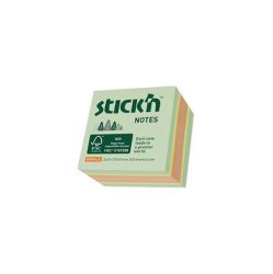 STICK N Öntapadó kockatömb, 51x51mm, 240 lap, STICK N, erdő színei pasztell mix