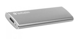 VERBATIM SSD (külső memória), 120 GB, USB 3.2 Gen2, VERBATIM "Vx500", szürke