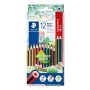   STAEDTLER Színes ceruza készlet, hatszögletű, STAEDTLER "Noris Colour 185", 10+2 különböző szín