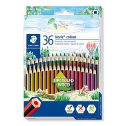 STAEDTLER Színes ceruza készlet, hatszögletű, STAEDTLER "Noris Colour 185", 36 különböző szín