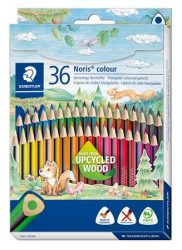 STAEDTLER Színes ceruza készlet, háromszögletű, STAEDTLER "Noris Colour 187", 36 különböző szín