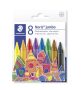   STAEDTLER Zsírkréta, STAEDTLER "Noris Jumbo 229", 8 különböző szín