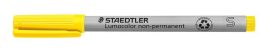 STAEDTLER Alkoholmentes marker, OHP, 0,4 mm, STAEDTLER "Lumocolor® 311 S", sárga