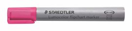 STAEDTLER Flipchart marker, 2 mm, kúpos, STAEDTLER "Lumocolor 356", rózsaszín