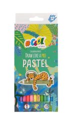 COOL BY VICTORIA Színes ceruza készlet, kerek, COOL BY VICTORIA "Pastel", 12 pasztell szín