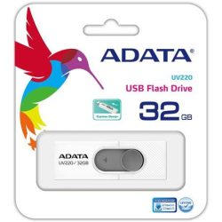 ADATA Pendrive, 32GB, USB 2.0, ADATA "UV220", fehér