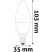 Avide ABC14CW-6.5W LED CANDLE IZZÓ 6.5W E14 CW 6400K