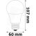 Avide ABG27CW-8W-AP LED GLOBE IZZÓ A60 8W E27 CW 6400K