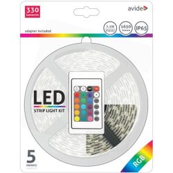 Avide ABLSBL12V5050-30RGB65 LED SZALAG BLISZTER 12V 7.2W SMD5050 30LED RGB IP65 5m