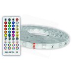   Avide ALSB5050RGBMU40-5M LED SZALAG BLISZTER 12V 16W RGB 5m Zene vezérlés + IR távirányító