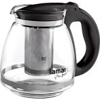 Lamart LT7027 TEÁSKANNA 1,5L FEKETE VERRE