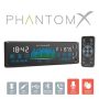   MNC 39752 FEJEGYSÉG "PHANTOMX" - 1 DIN - 4 X 50 W - GESZTUSVERZÉLÉS - BT - MP3 - AUX - USB