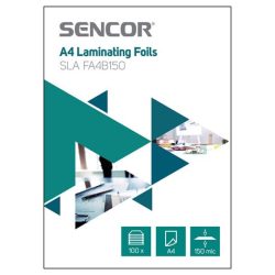 Sencor SLA FA4B150 LAMINÁLÓ FÓLIA A4 2X75 MICRON 100 DB